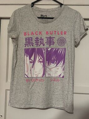 Black Butler Anime Women’s Shirt - Gray & Purple